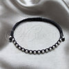 Sterling Silver Adjustable Bolo Bracelet, Ball Design, Algodón, Silver Finish, 03.426.0004.07 (03 MM Thickness, 7 Inches Length)