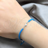 Sterling Silver Bracelet — Adjustable Bolo Bracelet Ball and Heart Design Algodón — alternate product view — SKU 158534 | Plata 925 brazalete — Adjustable Bolo Bracelet Ball and corazón diseño Algodón — SKU 158534