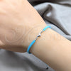 Sterling Silver Adjustable Bolo Bracelet, Ball and Heart Design, Algodón, Silver Finish, 003.426.0003.3.07 (06 MM Thickness, 7 Inches Length)