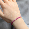 Sterling Silver Adjustable Bolo Bracelet, Ball Design, Algodón, Silver Finish, 03.426.0004.5.07 (03 MM Thickness, 7 Inches Length)