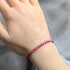 Sterling Silver Adjustable Bolo Bracelet, Ball Design, Algodón, Silver Finish, 03.426.0004.5.07 (03 MM Thickness, 7 Inches Length)