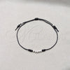 Sterling Silver Adjustable Bolo Bracelet, Ball Design, Blue Algodón, Silver Finish, 03.426.0001.2.07 (03 MM Thickness, 7 Inches Length)