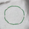 Sterling Silver Fancy Bracelet, Ball Design, with Green Crystal, Polished, Silver Finish, 03.426.0025.07 (03 MM Thickness, 7 Inches Length)