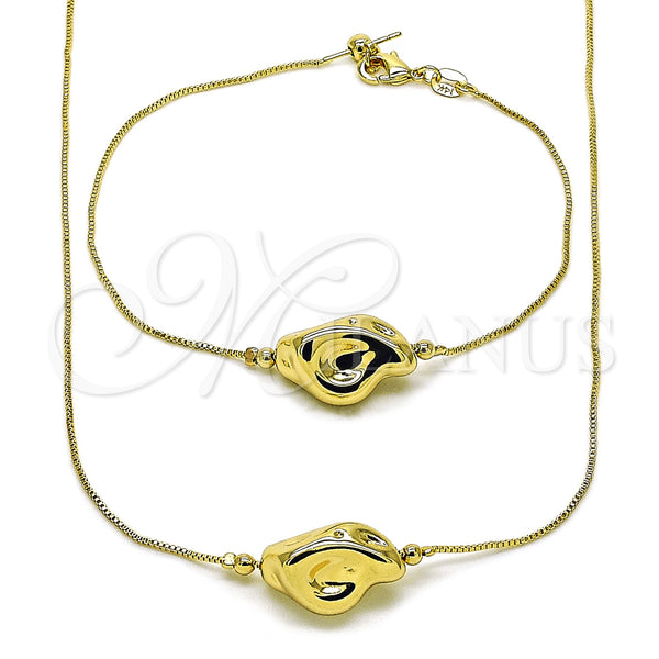 Gold Filled Bracelet — Necklace and Bracelet Box Design Polished 06. — main product view — SKU 158567 | Oro Laminado brazalete — Necklace and Bracelet Box diseño pulido 06. — SKU 158567