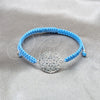 Sterling Silver Adjustable Bolo Bracelet, Algodón, Silver Finish, 03.426.0039.07 (04 MM Thickness, 7 Inches Length)