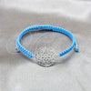 Sterling Silver Adjustable Bolo Bracelet, Algodón, Silver Finish, 03.426.0039.07 (04 MM Thickness, 7 Inches Length)