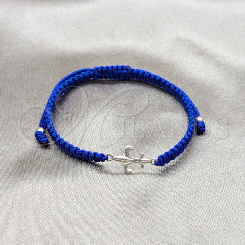 Sterling Silver Adjustable Bolo Bracelet, Algodón, Silver Finish, 03.426.0040.07 (04 MM Thickness, 7 Inches Length)