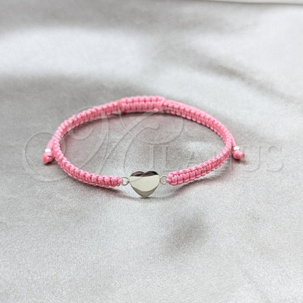Sterling Silver Bracelet — Adjustable Bolo Bracelet Heart Design Algodón 03. 04 — main product view — SKU 158595 | Plata 925 brazalete — Adjustable Bolo Bracelet corazón diseño Algodón 03. 04 — SKU 158595