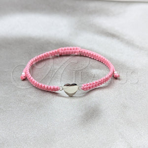 Sterling Silver Bracelet — Adjustable Bolo Bracelet Heart Design Algodón 03. 04 — main product view — SKU 158595 | Plata 925 brazalete — Adjustable Bolo Bracelet corazón diseño Algodón 03. 04 — SKU 158595