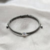 Sterling Silver Bracelet — Adjustable Bolo Bracelet with White Cubic Zirconia Algodón — alternate product view — SKU 158601 | Plata 925 brazalete — Adjustable Bolo Bracelet with blanco Cubic Zirconia Algodón — SKU 158601