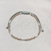 Sterling Silver Bracelet — Adjustable Bolo Bracelet Ball Design with Light Brown — alternate product view — SKU 158616 | Plata 925 brazalete — Adjustable Bolo Bracelet Ball diseño with Light Brown — SKU 158616