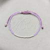 Sterling Silver Adjustable Bolo Bracelet, Ball Design, with Violet Crystal, Polished, Silver Finish, 03.426.0058.1.07 — alternate product view — SKU 158617 | Sterling Silver Adjustable Bolo Bracelet, Ball diseño, with Violet cristal, pulido, Silver Finish, 03.426.0058.1.07 — vista alternativa — SKU 158617