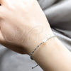 Sterling Silver Bracelet — Adjustable Bolo Bracelet Ball Design with White Pearl — alternate product view — SKU 158631 | Plata 925 brazalete — Adjustable Bolo Bracelet Ball diseño with blanco Pearl — SKU 158631
