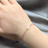 Sterling Silver Bracelet — Adjustable Bolo Bracelet Ball Design with White Pearl — alternate product view — SKU 158633 | Plata 925 brazalete — Adjustable Bolo Bracelet Ball diseño with blanco Pearl — SKU 158633