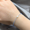 Sterling Silver Bracelet — Adjustable Bolo Bracelet Ball Design with White Pearl — alternate product view — SKU 158637 | Plata 925 brazalete — Adjustable Bolo Bracelet Ball diseño with blanco Pearl — SKU 158637