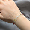 Sterling Silver Bracelet — Adjustable Bolo Bracelet Ball Design with White Pearl — alternate product view — SKU 158638 | Plata 925 brazalete — Adjustable Bolo Bracelet Ball diseño with blanco Pearl — SKU 158638