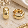 Oro Laminado Huggie Hoop, Gold Filled Style Polished, Golden Finish, 02.195.0306.20