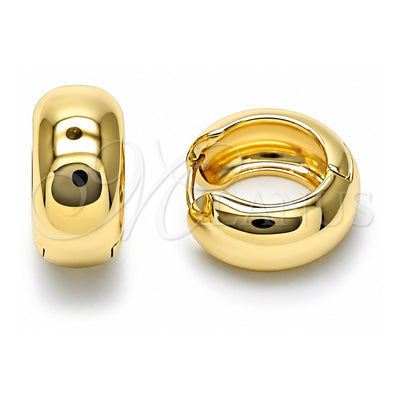 Oro Laminado Huggie Hoop, Gold Filled Style Polished, Golden Finish, 02.195.0306.20
