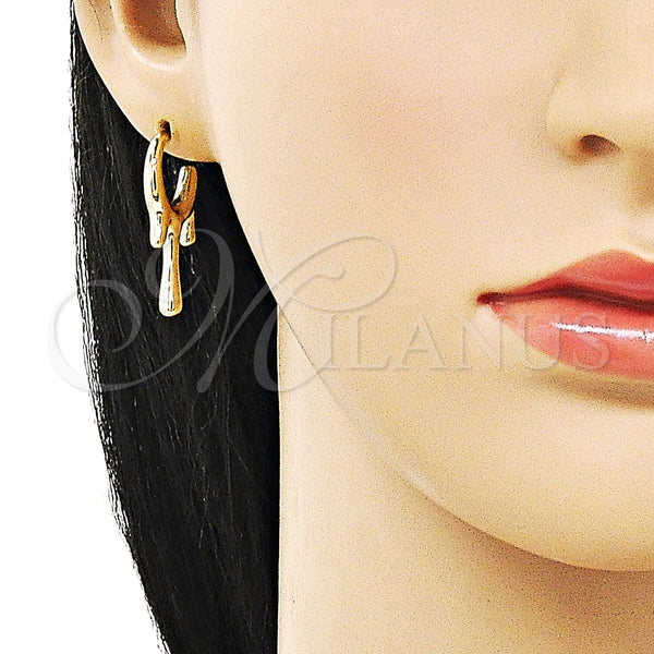 Gold Filled Hoop Earrings — Small Hoop Polished 02. — alternate product view — SKU 158671 | Oro Laminado aretes de aro — aro pequeño pulido 02. — SKU 158671