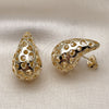 Gold Filled Ring — Stud Earring Teardrop and Heart Design Polished 02. — alternate product view — SKU 158695 | Oro Laminado anillo — Stud Earring Teardrop and corazón diseño pulido 02. — SKU 158695