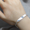 Sterling Silver ID Bracelet, Polished, Silver Finish, 03.392.0042.07 (07 MM Thickness, 7 Inches Length)