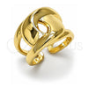 Oro Laminado Elegant Ring, Gold Filled Style Love Knot Design, Polished, Golden Finish, 01.428.0002 (One size fits all)