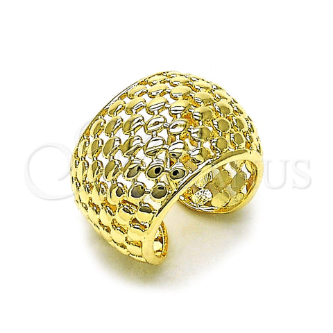 Oro Laminado Elegant Ring, Gold Filled Style Filigree Design, Polished, Golden Finish, 01.428.0007