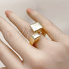 Oro Laminado Elegant Ring, Gold Filled Style Polished, Golden Finish, 01.428.0012 (One size fits all)