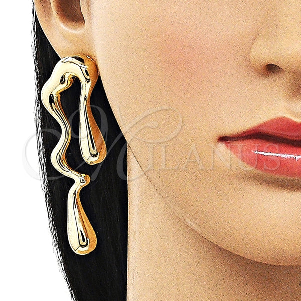 Gold Filled Ring — Stud Earring Teardrop Design Polished 02. — alternate product view — SKU 158757 | Oro Laminado anillo — Stud Earring Teardrop diseño pulido 02. — SKU 158757