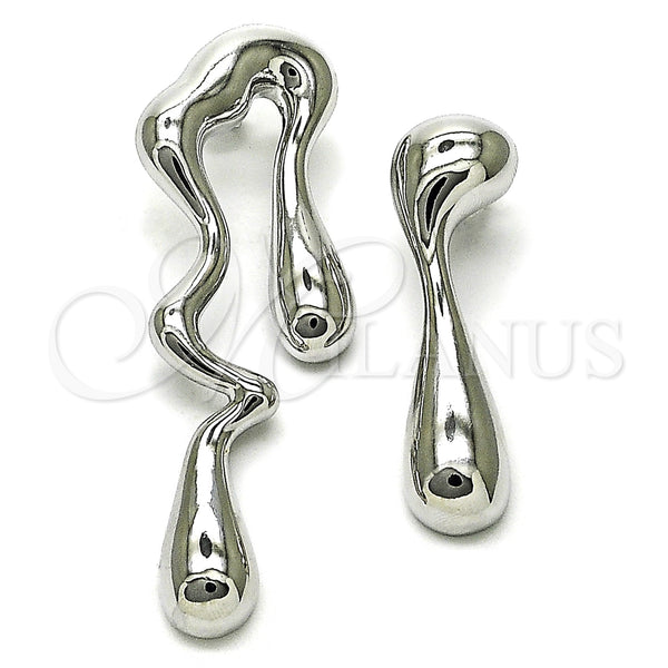 White Gold Filled Ring — Stud Earring Teardrop Design Polished 02. — main product view — SKU 158758 | Oro Laminado Blanco anillo — Stud Earring Teardrop diseño pulido 02. — SKU 158758