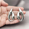 White Gold Filled Ring — Stud Earring Leaf Design Polished 02. — alternate product view — SKU 158779 | Oro Laminado Blanco anillo — Stud Earring Leaf diseño pulido 02. — SKU 158779