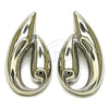 White Gold Filled Ring — Stud Earring Leaf Design Polished 02. — alternate product view — SKU 158779 | Oro Laminado Blanco anillo — Stud Earring Leaf diseño pulido 02. — SKU 158779