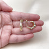 Oro Laminado Small Hoop, Gold Filled Style Polished, Golden Finish, 02.428.0017.20