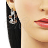 White Gold Filled Medium Hoop, Twist Design, Diamond Cutting Finish, Rhodium Finish, 02.428.0021.1.30