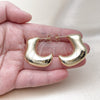 Gold Filled Ring — Stud Earring Hollow Design Polished 02. — alternate product view — SKU 158796 | Oro Laminado anillo — Stud Earring Hollow diseño pulido 02. — SKU 158796