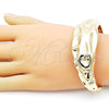 Oro Laminado Individual Bangle, Gold Filled Style Polished, Golden Finish, 07.163.0009 (25 MM Thickness, One size fits all)