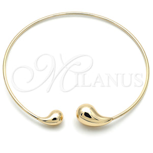 Gold Filled Necklace — Fancy Necklace Teardrop and Hollow Design Polished 04. — main product view — SKU 158823 | Oro Laminado collar — elegante Necklace Teardrop and Hollow diseño pulido 04. — SKU 158823