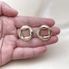 Gold Filled Ring — Stud Earring Twist and Four-leaf Clover Design Polished — alternate product view — SKU 158828 | Oro Laminado anillo — Stud Earring Twist and Four-leaf Clover diseño pulido — SKU 158828