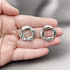 White Gold Filled Ring — Stud Earring Twist and Four-leaf Clover Design Polished — alternate product view — SKU 158829 | Oro Laminado Blanco anillo — Stud Earring Twist and Four-leaf Clover diseño pulido — SKU 158829