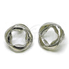 White Gold Filled Ring — Stud Earring Twist and Four-leaf Clover Design Polished — alternate product view — SKU 158829 | Oro Laminado Blanco anillo — Stud Earring Twist and Four-leaf Clover diseño pulido — SKU 158829
