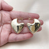 Gold Filled Ring — Stud Earring Heart and Hollow Design Polished 02. — alternate product view — SKU 158836 | Oro Laminado anillo — Stud Earring corazón and Hollow diseño pulido 02. — SKU 158836