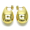 Gold Filled Ring — Stud Earring Teardrop and Hollow Design Polished 02. — alternate product view — SKU 158838 | Oro Laminado anillo — Stud Earring Teardrop and Hollow diseño pulido 02. — SKU 158838