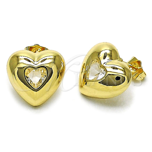 Gold-Filled Heart Earrings 02.163.0373 — main product image — SKU 158841 | Aretes de Oro Laminado 02.163.0373 — imagen principal del producto — SKU 158841
