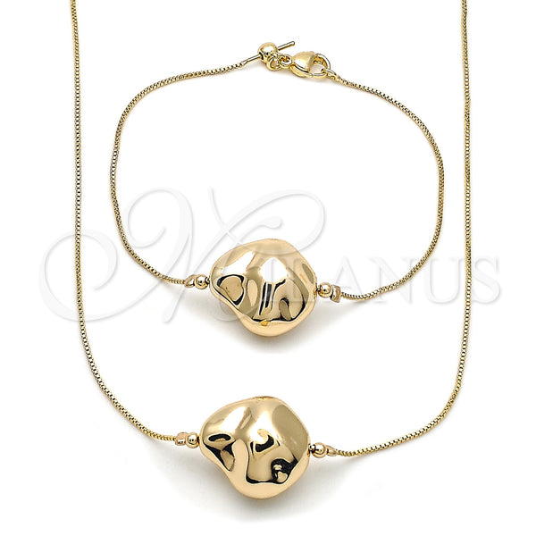 Gold Filled Bracelet — Necklace and Bracelet Box Design Polished 06.63. — main product view — SKU 158890 | Oro Laminado brazalete — Necklace and Bracelet Box diseño pulido 06.63. — SKU 158890