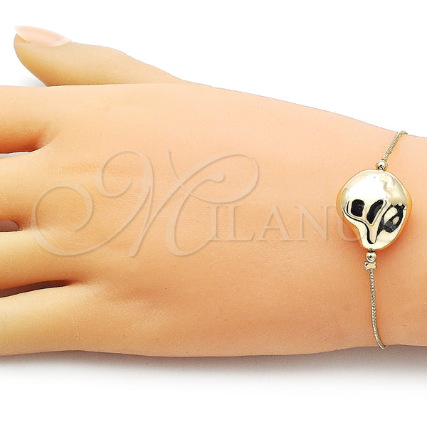 Gold Filled Bracelet — Fancy Bracelet Box Design Polished 03.63. 01 MM — alternate product view — SKU 158891 | Oro Laminado brazalete — elegante Bracelet Box diseño pulido 03.63. 01 MM — SKU 158891