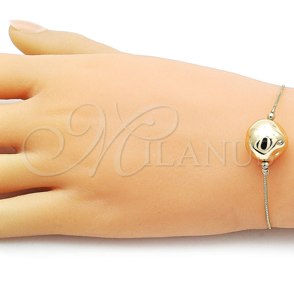 Gold Filled Bracelet — Fancy Bracelet Box Design Polished 03.63. 01 MM — alternate product view — SKU 158892 | Oro Laminado brazalete — elegante Bracelet Box diseño pulido 03.63. 01 MM — SKU 158892