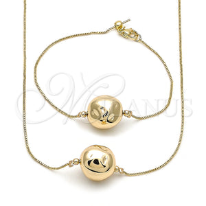 Gold Filled Bracelet — Necklace and Bracelet Box Design Polished 06.63. — main product view — SKU 158893 | Oro Laminado brazalete — Necklace and Bracelet Box diseño pulido 06.63. — SKU 158893