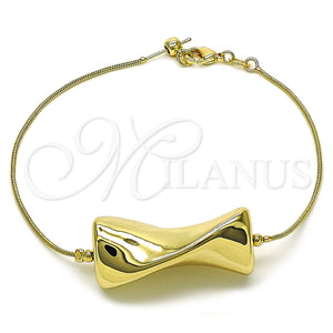 Gold Filled Bracelet — Fancy Bracelet Rat Tail Design Polished 03.63. 01 — main product view — SKU 158904 | Oro Laminado brazalete — elegante Bracelet Rat Tail diseño pulido 03.63. 01 — SKU 158904