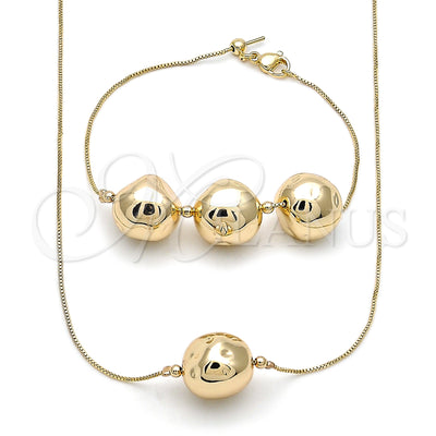 Gold Filled Gold-Filled Box and Ball Jewelry Set 06.63.0294 for wholesale, main product view