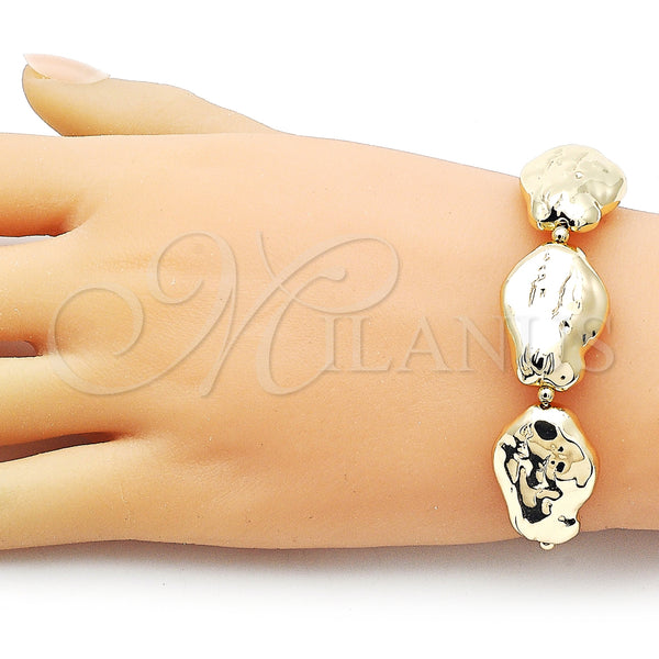 Gold Filled Bracelet — Fancy Bracelet Box Design Polished 03.63. 01 MM — alternate product view — SKU 158914 | Oro Laminado brazalete — elegante Bracelet Box diseño pulido 03.63. 01 MM — SKU 158914